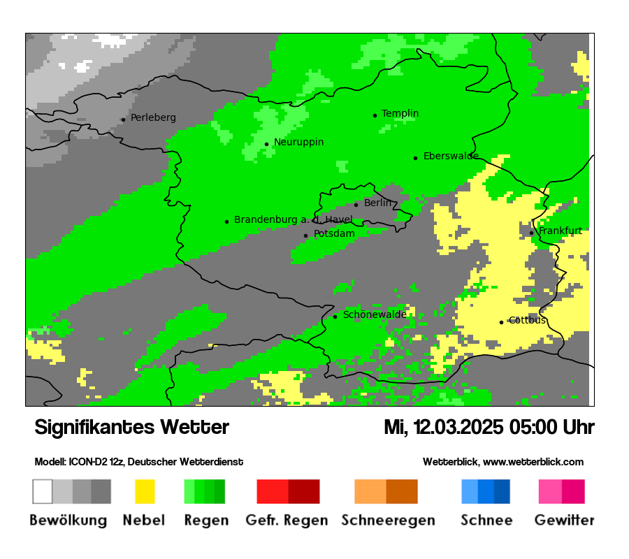 Modellkarten Signifikantes Wetter