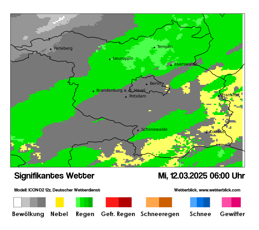 Modellkarten Signifikantes Wetter