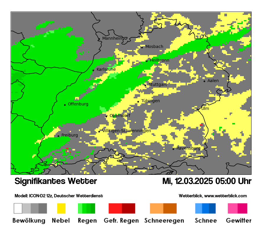 Modellkarten Signifikantes Wetter