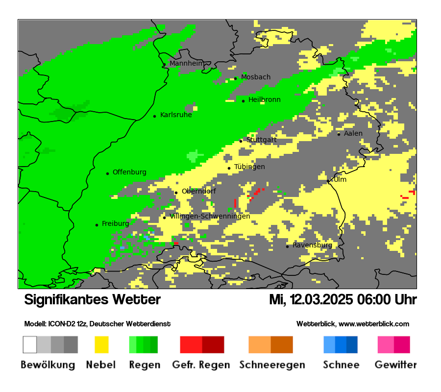 Modellkarten Signifikantes Wetter