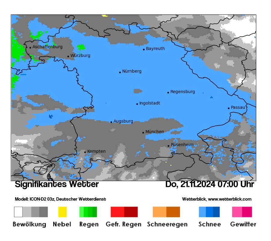 Modellkarten Signifikantes Wetter