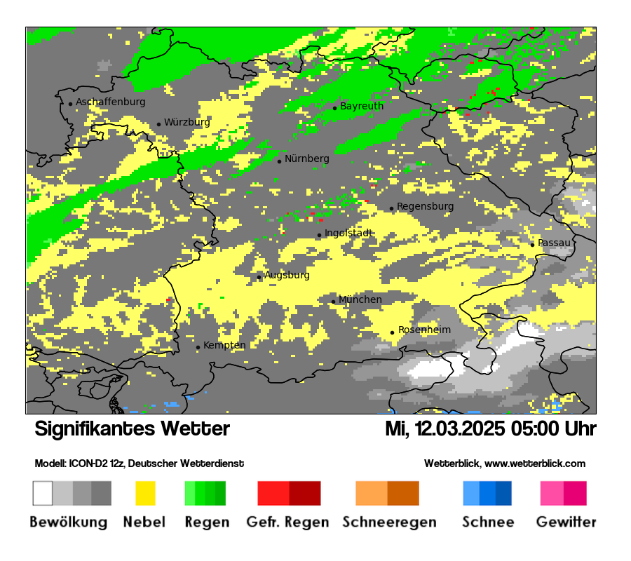 Modellkarten Signifikantes Wetter