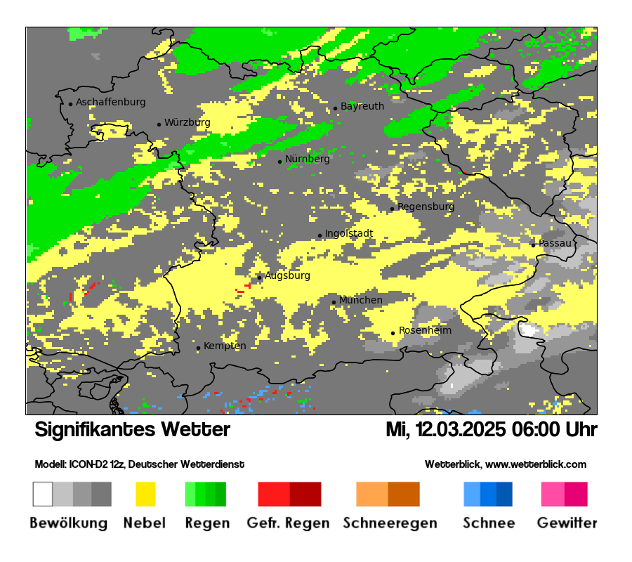 Modellkarten Signifikantes Wetter