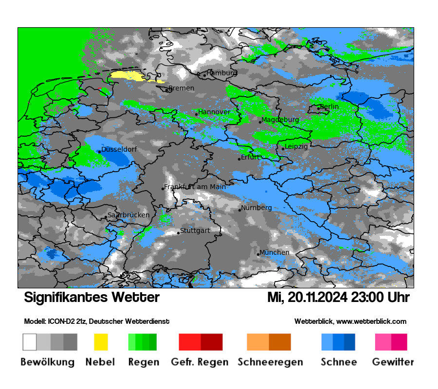 Modellkarten Signifikantes Wetter in Deutschland