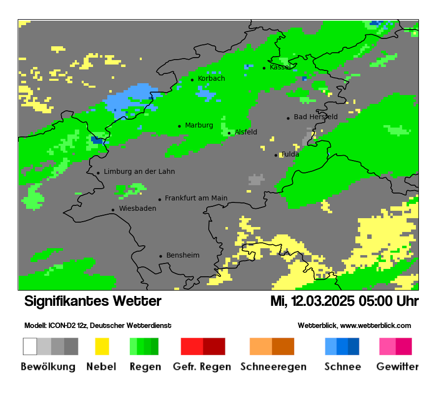 Modellkarten Signifikantes Wetter