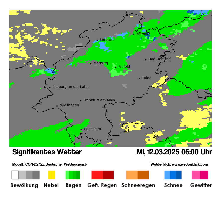 Modellkarten Signifikantes Wetter