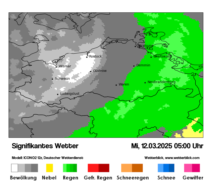 Modellkarten Signifikantes Wetter