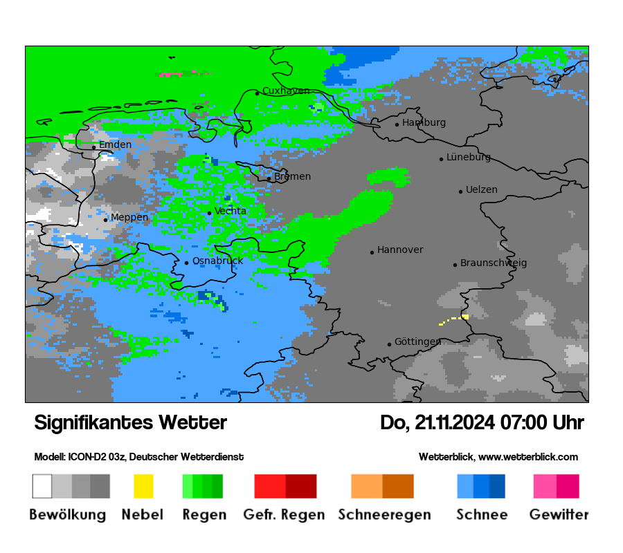 Modellkarten Signifikantes Wetter