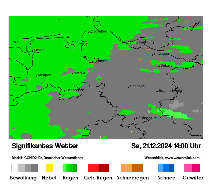 Modellkarten Signifikantes Wetter