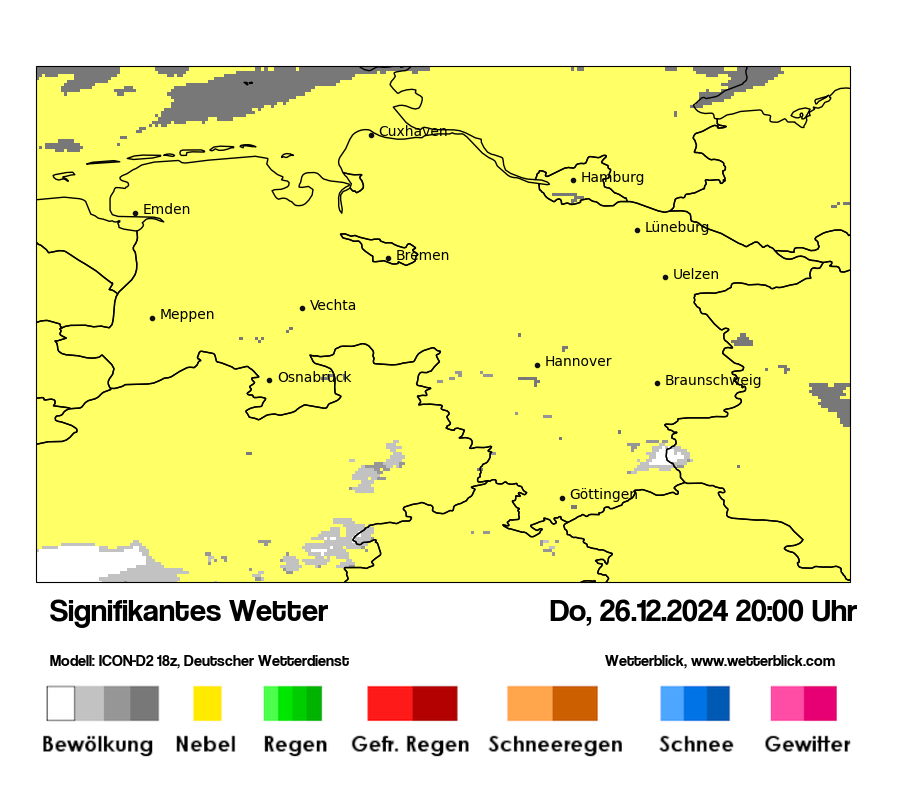 Modellkarten Signifikantes Wetter