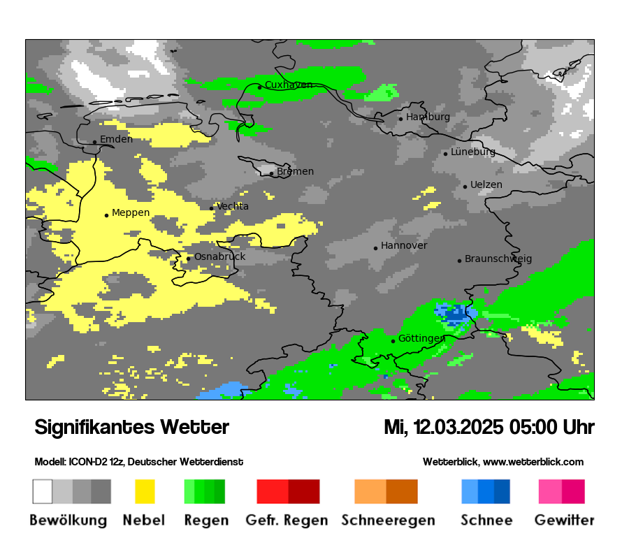 Modellkarten Signifikantes Wetter