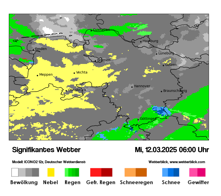 Modellkarten Signifikantes Wetter