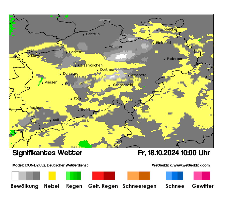 Modellkarten Signifikantes Wetter