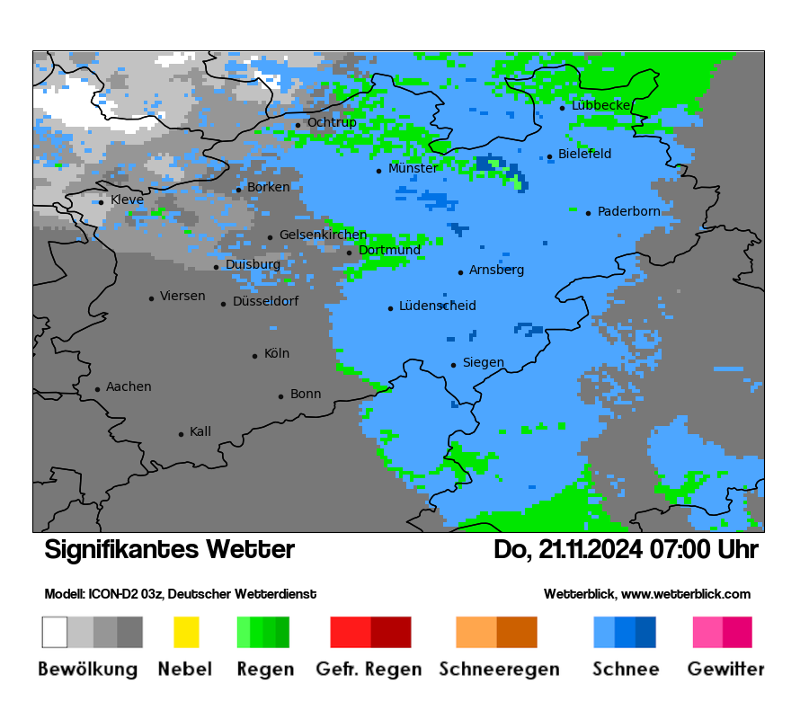 Modellkarten Signifikantes Wetter