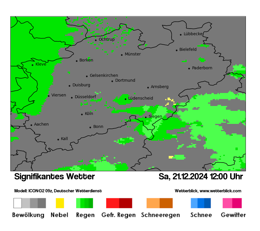 Modellkarten Signifikantes Wetter