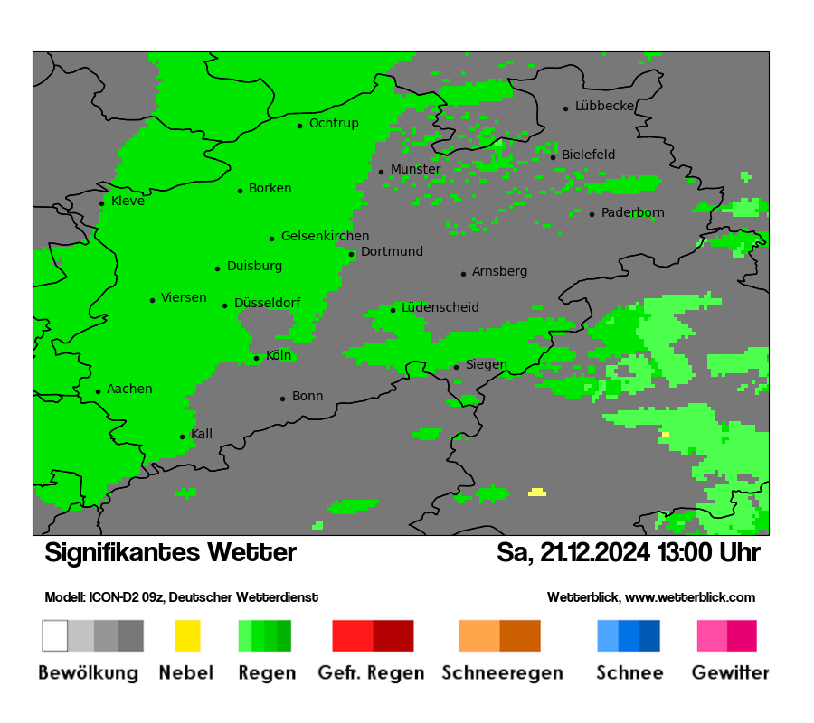 Modellkarten Signifikantes Wetter