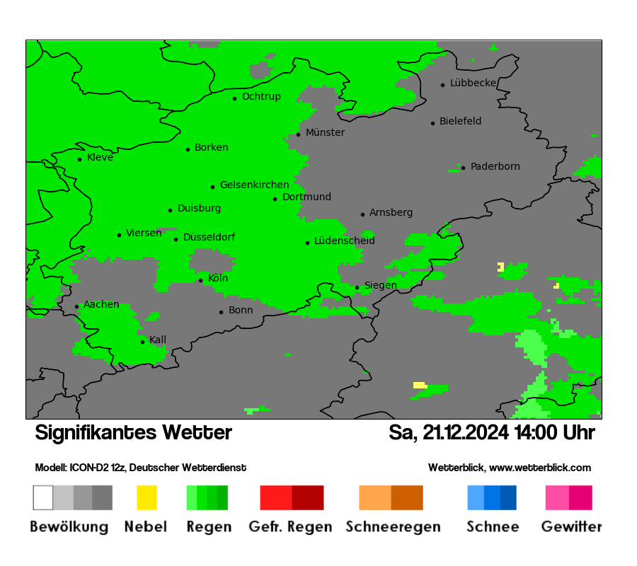 Modellkarten Signifikantes Wetter