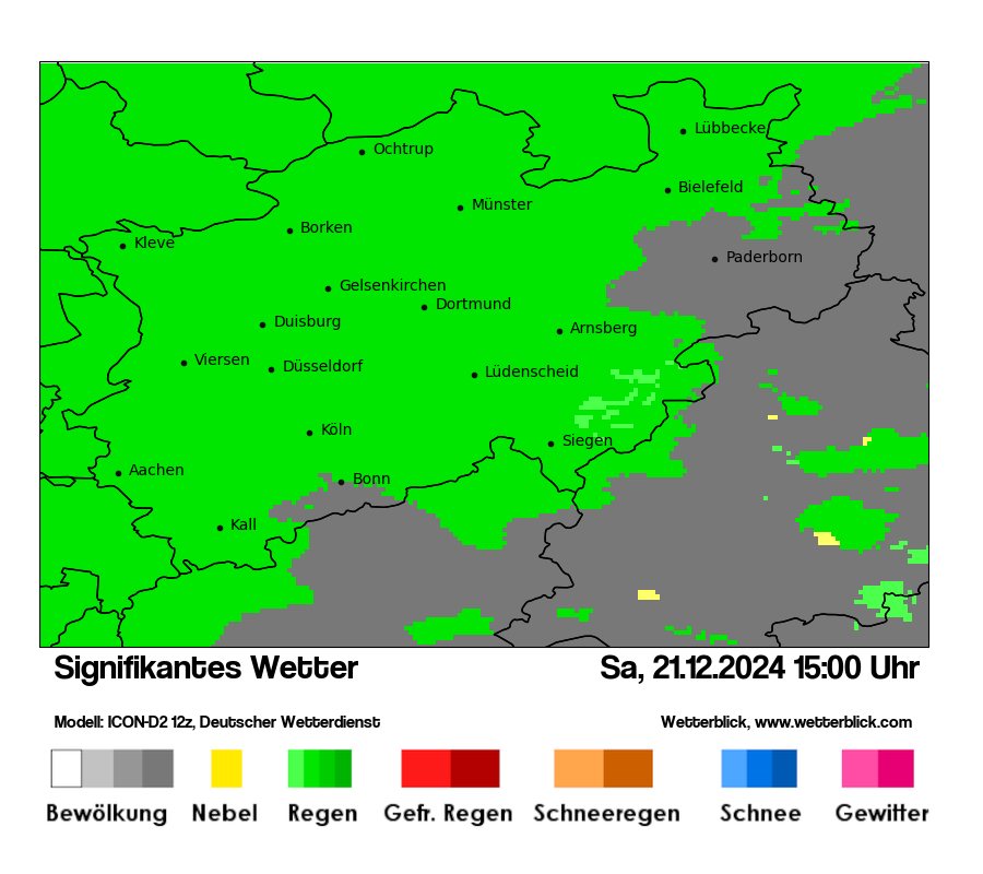 Modellkarten Signifikantes Wetter