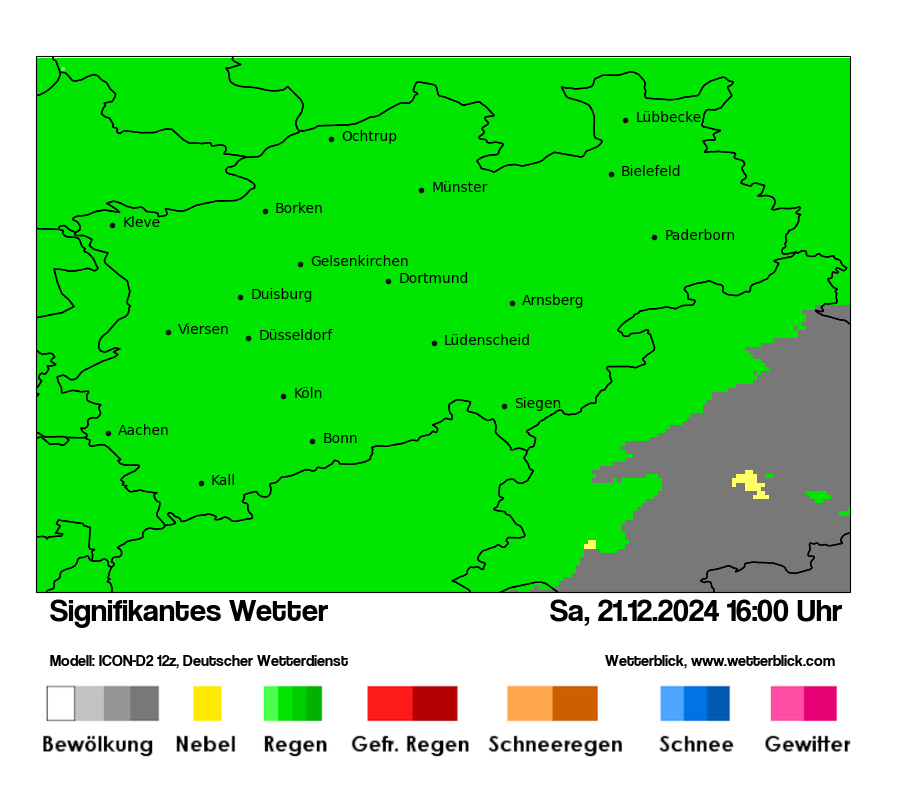 Modellkarten Signifikantes Wetter