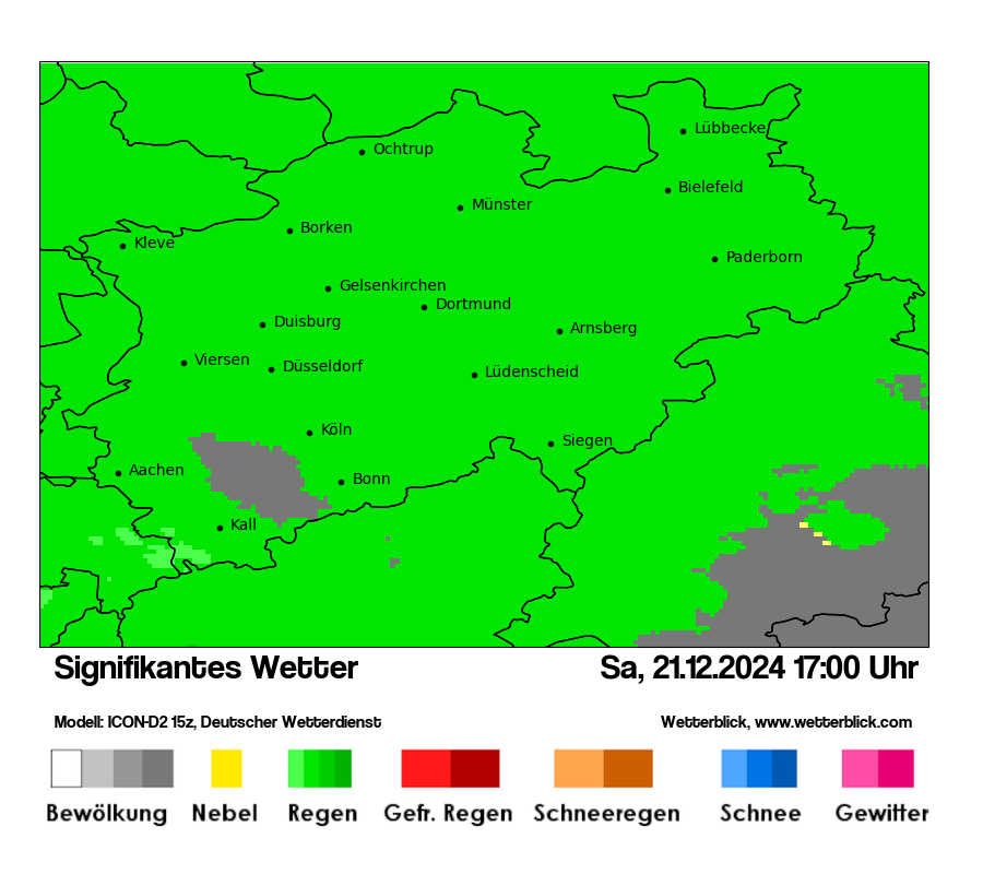 Modellkarten Signifikantes Wetter