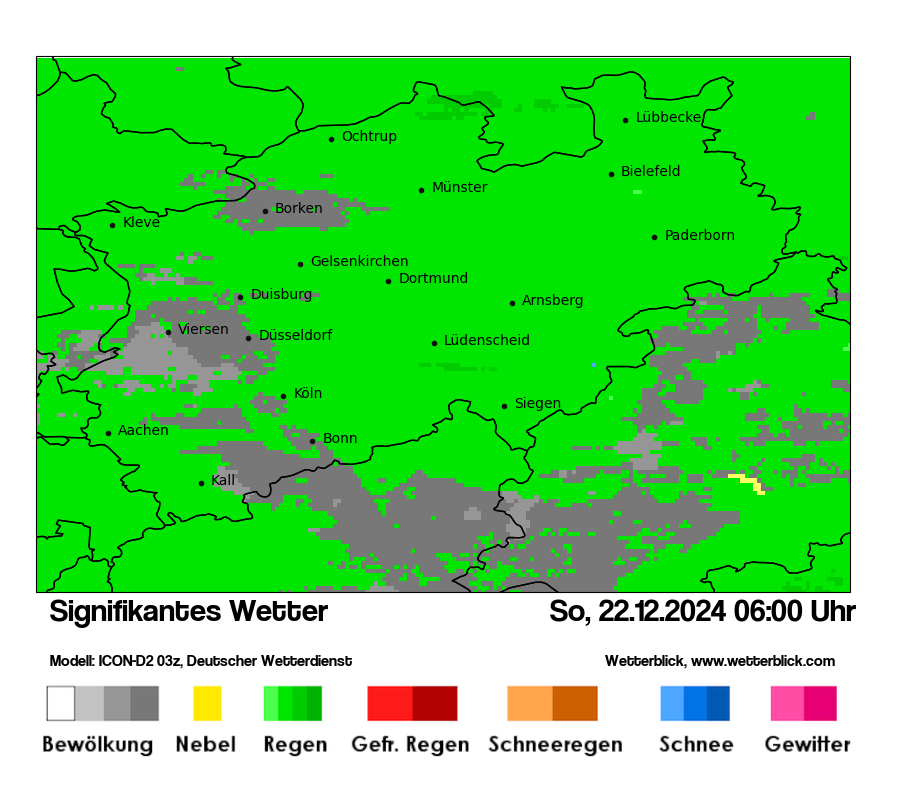 Modellkarten Signifikantes Wetter