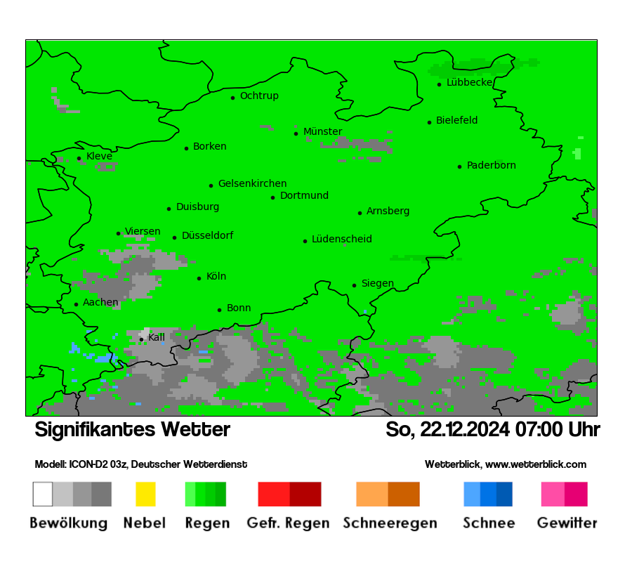 Modellkarten Signifikantes Wetter