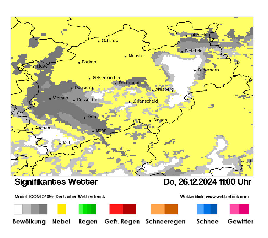 Modellkarten Signifikantes Wetter