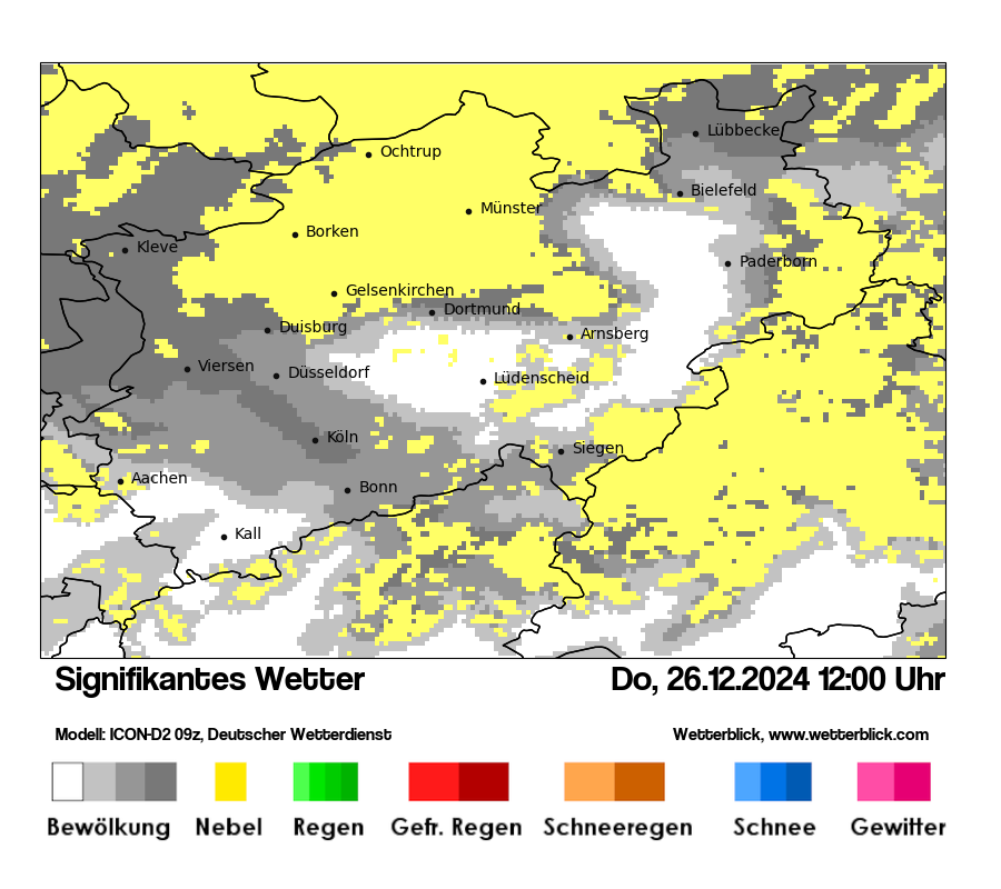 Modellkarten Signifikantes Wetter