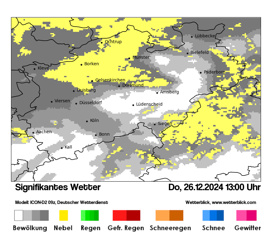 Modellkarten Signifikantes Wetter