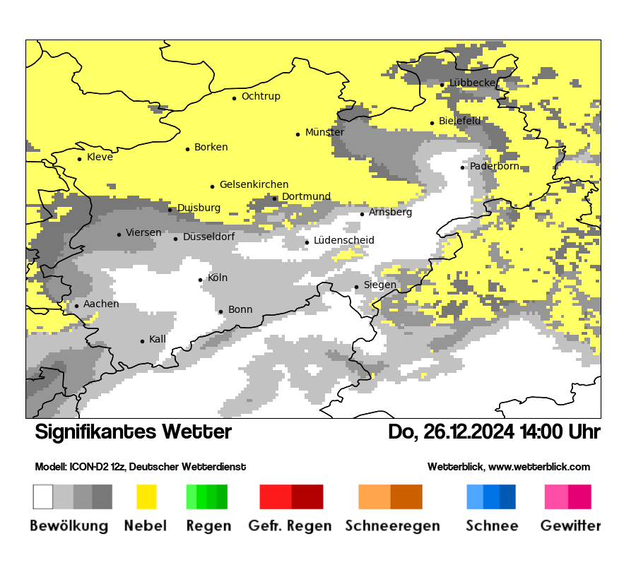 Modellkarten Signifikantes Wetter