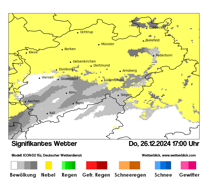 Modellkarten Signifikantes Wetter