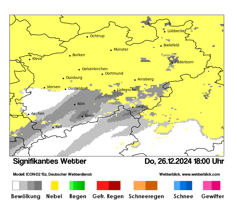 Modellkarten Signifikantes Wetter