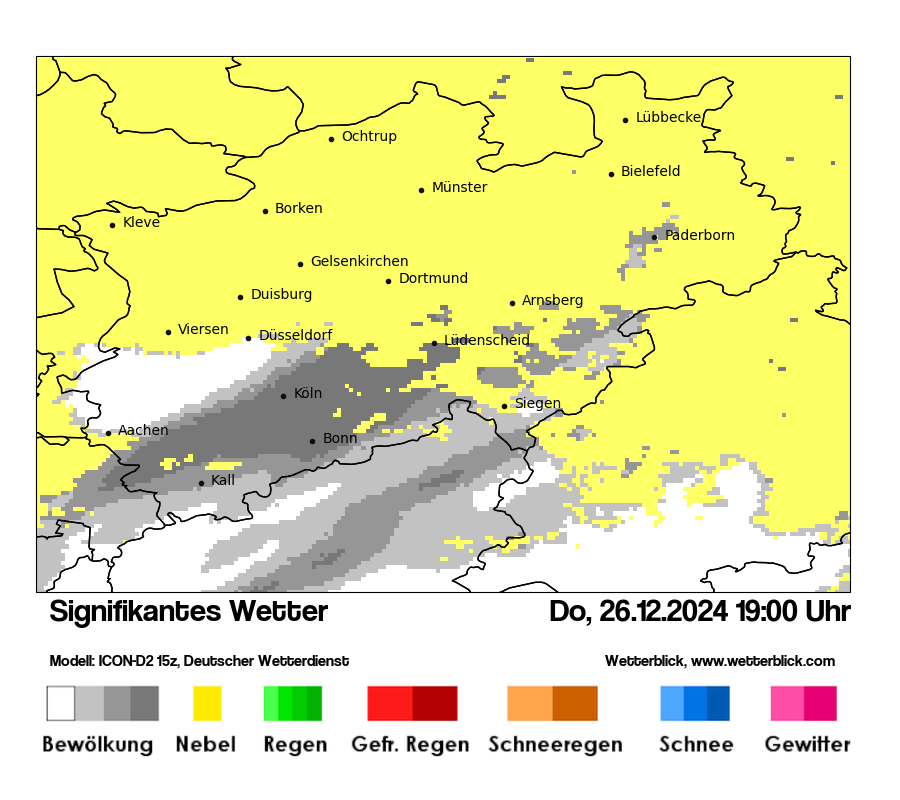 Modellkarten Signifikantes Wetter