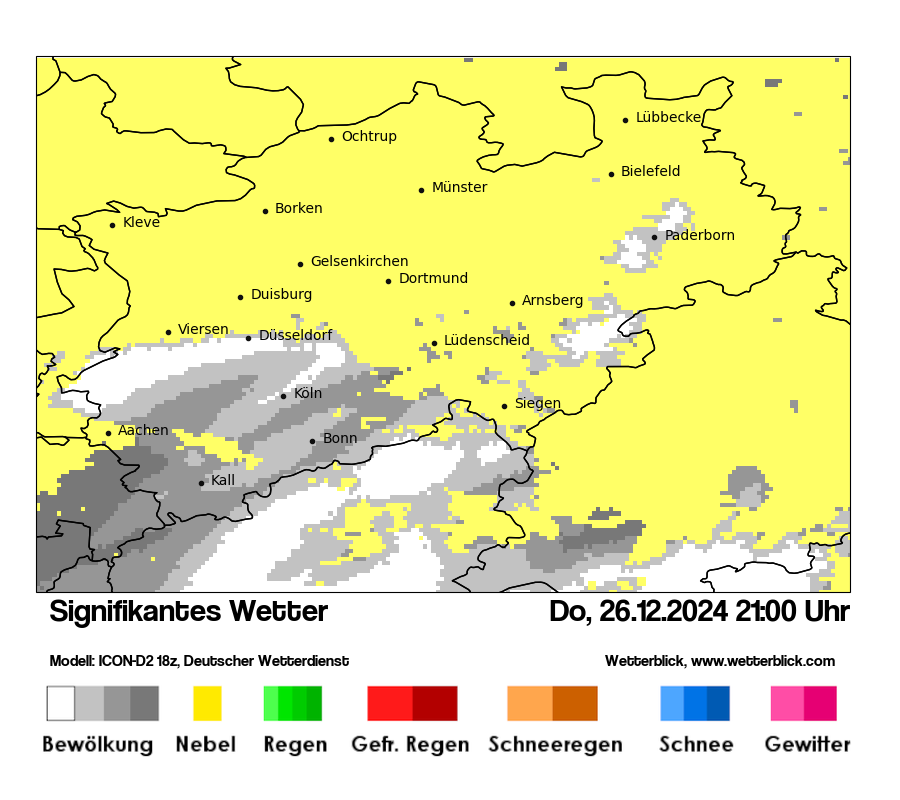 Modellkarten Signifikantes Wetter