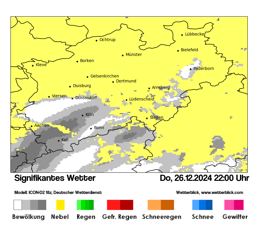 Modellkarten Signifikantes Wetter