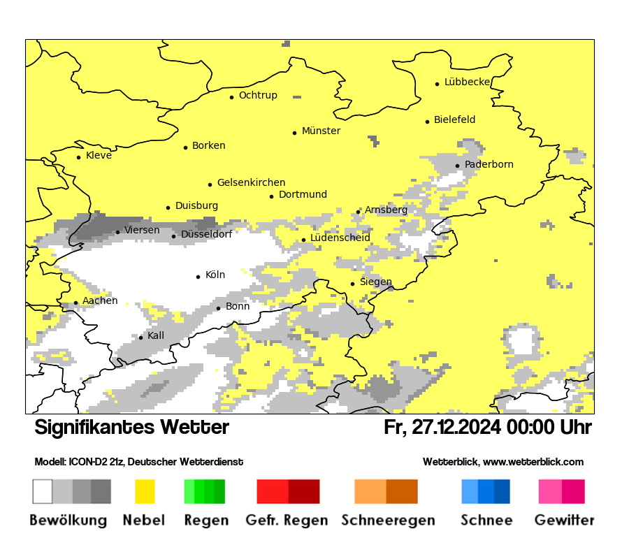 Modellkarten Signifikantes Wetter