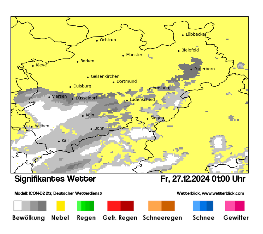 Modellkarten Signifikantes Wetter