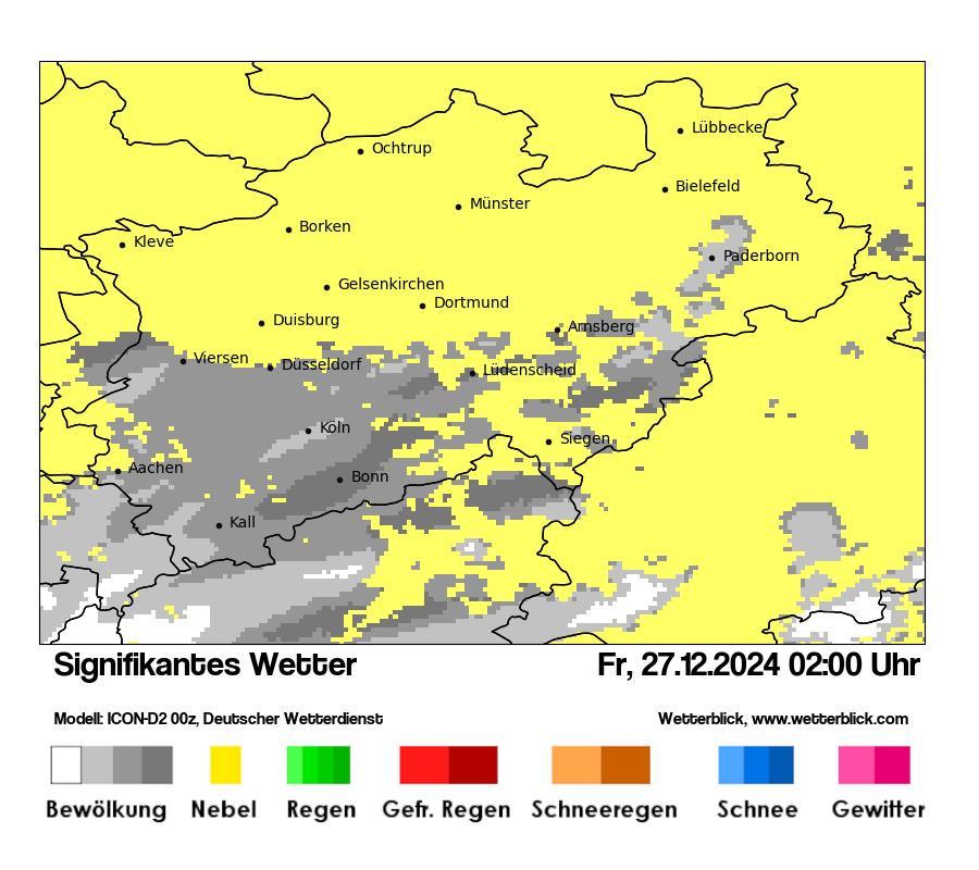 Modellkarten Signifikantes Wetter