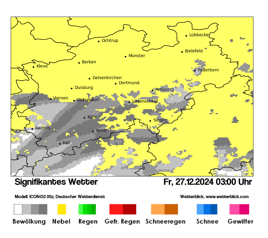 Modellkarten Signifikantes Wetter