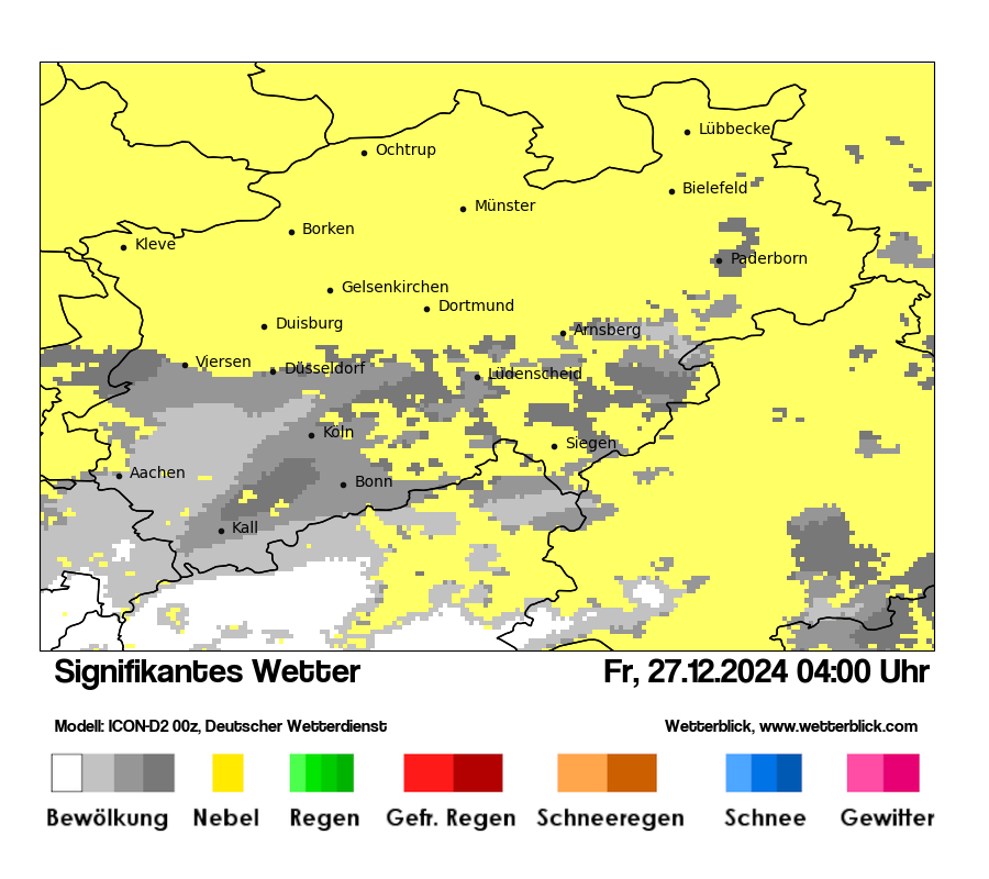 Modellkarten Signifikantes Wetter