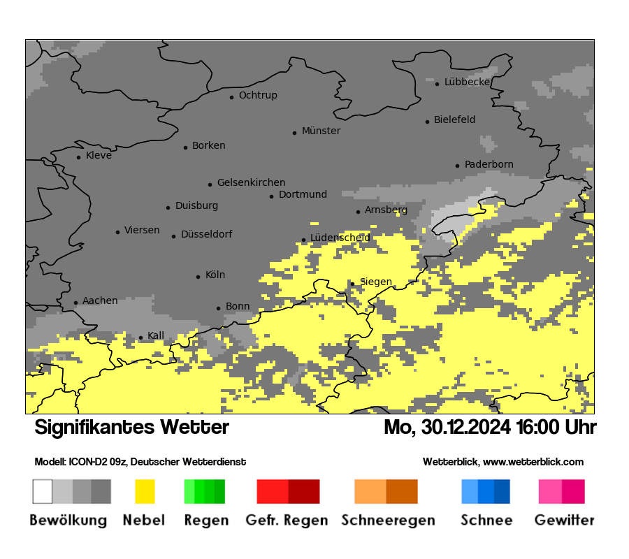 Modellkarten Signifikantes Wetter