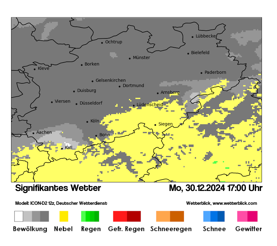 Modellkarten Signifikantes Wetter