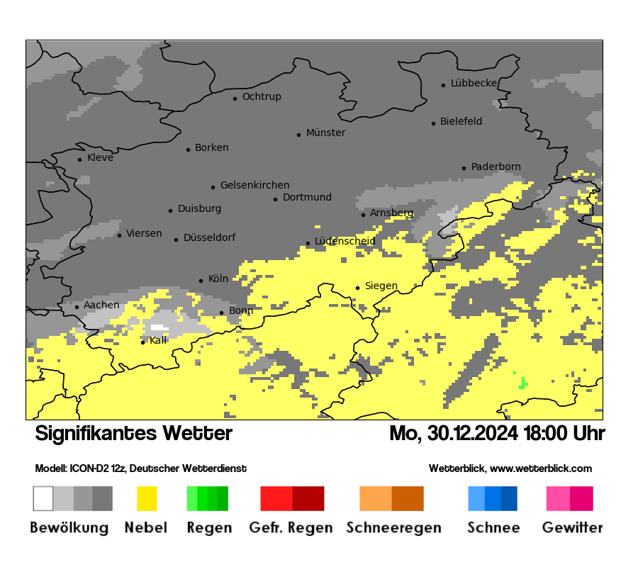 Modellkarten Signifikantes Wetter