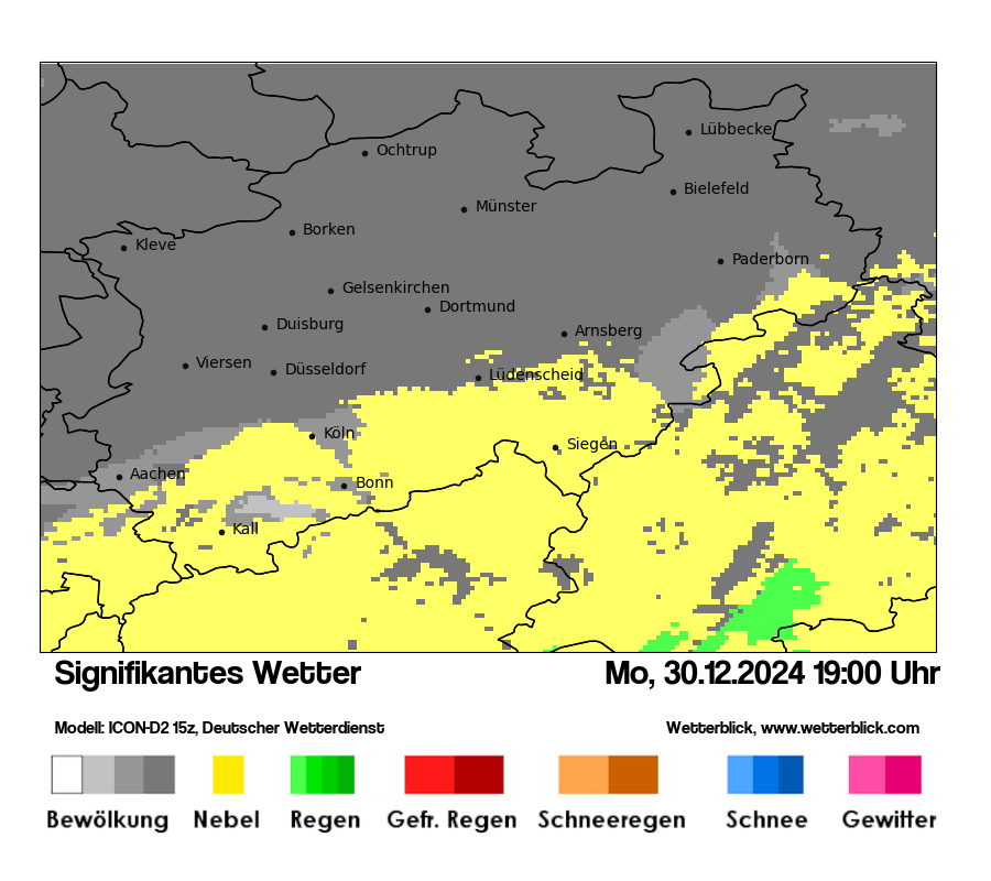 Modellkarten Signifikantes Wetter