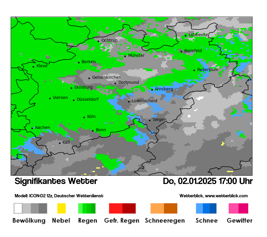 Modellkarten Signifikantes Wetter