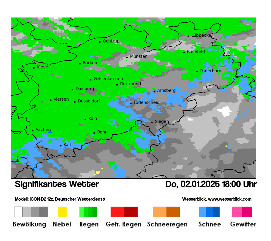 Modellkarten Signifikantes Wetter