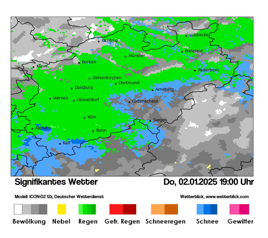 Modellkarten Signifikantes Wetter