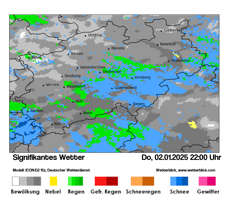 Modellkarten Signifikantes Wetter