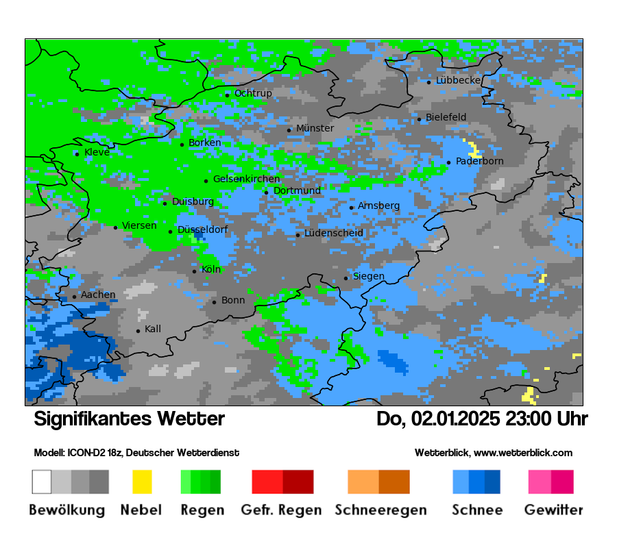 Modellkarten Signifikantes Wetter