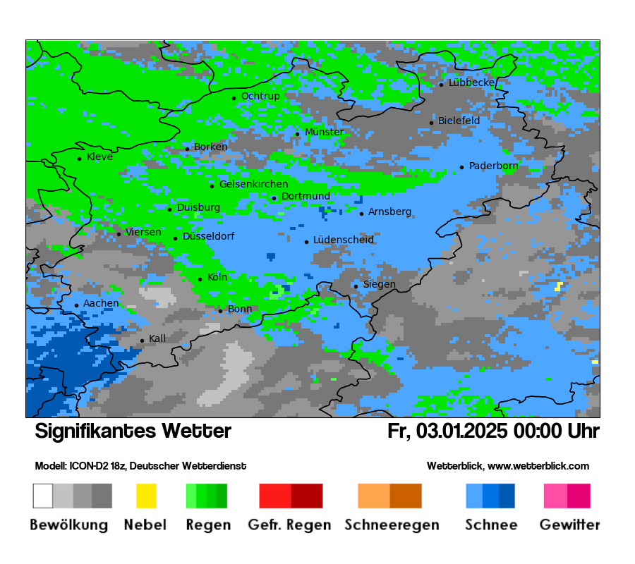 Modellkarten Signifikantes Wetter